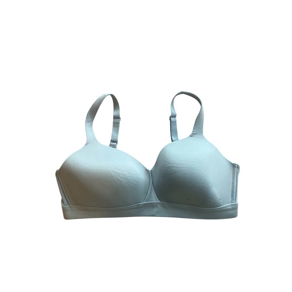 Duluth Trading Co 38C Light Blue Full‎ Coverage Comfort Bra Nylon Spandex